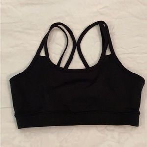 Black sports bra